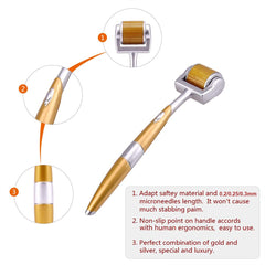 Titanium Derma Roller Face Skin CareHair Loss Treatment Anti Wrinkles Scar Microneedle Roller